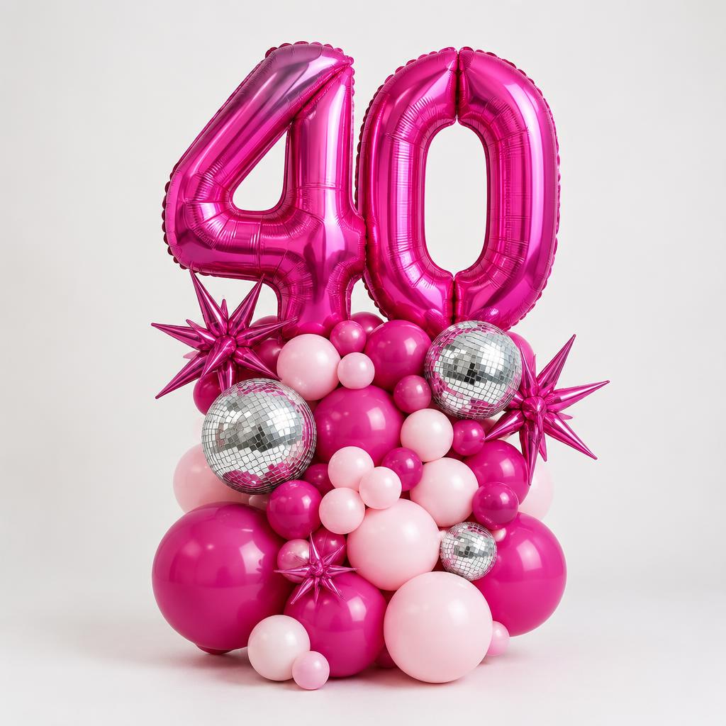 Pink Disco Double Number Stack