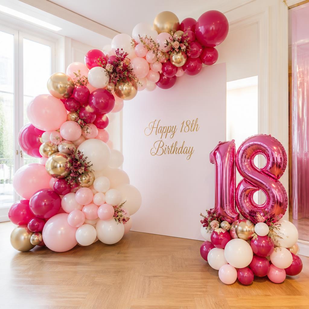 Birthdays balloon display
