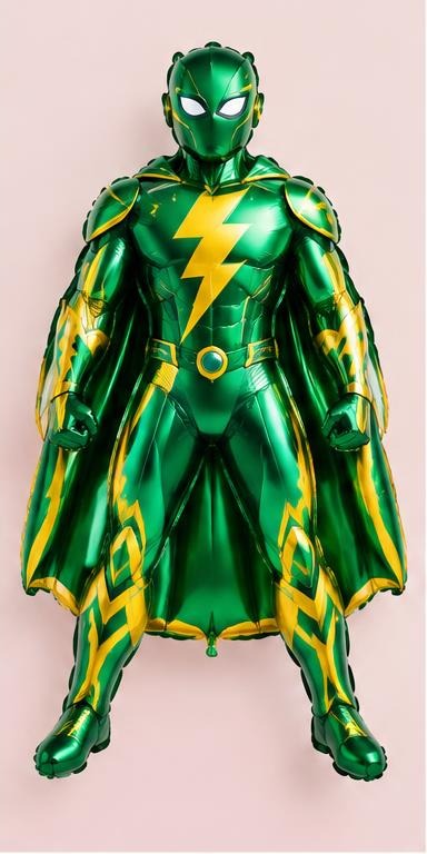 Emerald Lightning Hero Supershape Balloon