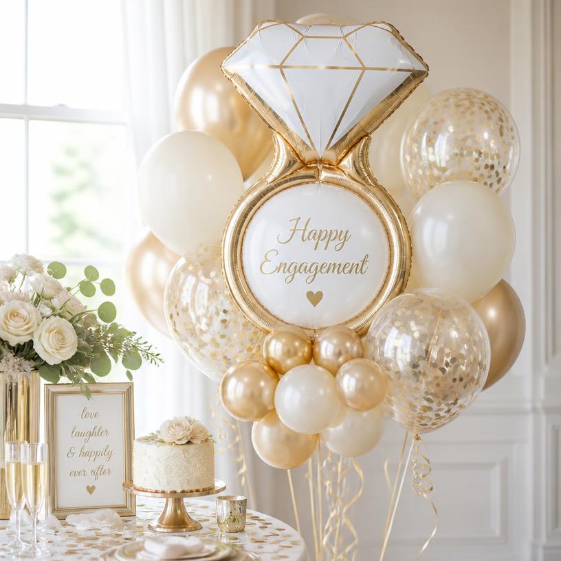 Engagement balloon display