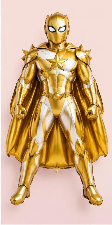 Gold Star Hero Supershape Balloon
