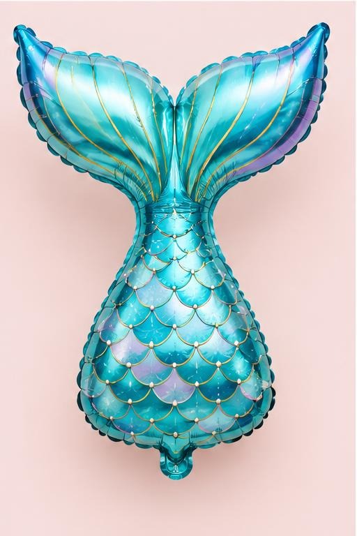 Turquoise Mermaid Tail Supershape Balloon