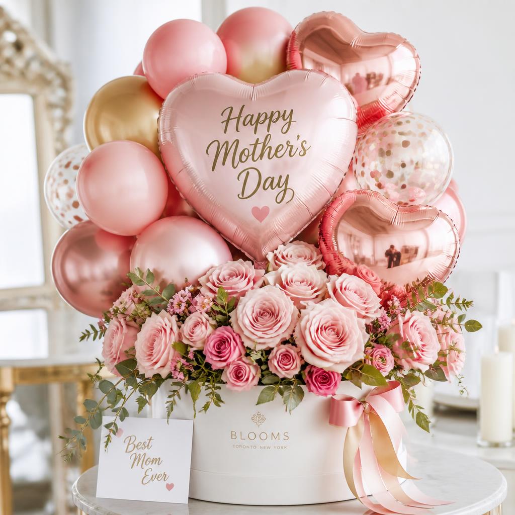 Mother's Day balloon display