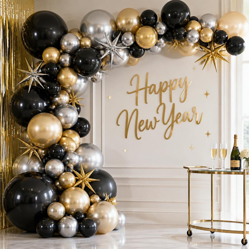 New Year balloon display