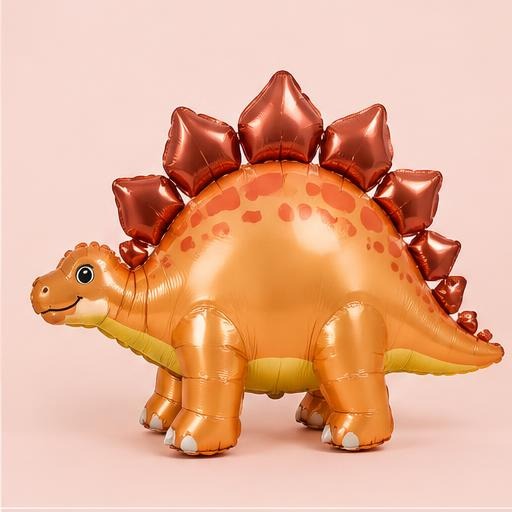 Orange Stegosaurus Supershape Foil Balloon