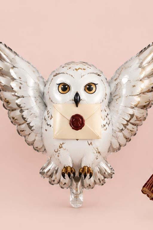 Snowy Owl Letter Supershape Balloon