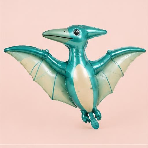 Teal Pterodactyl Supershape Foil Balloon