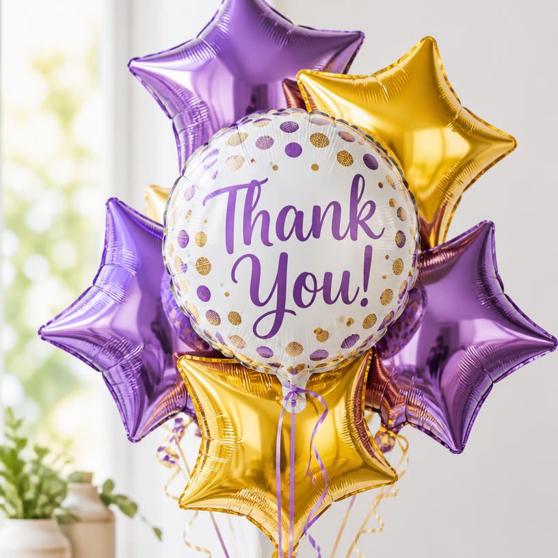 Thank You balloon display