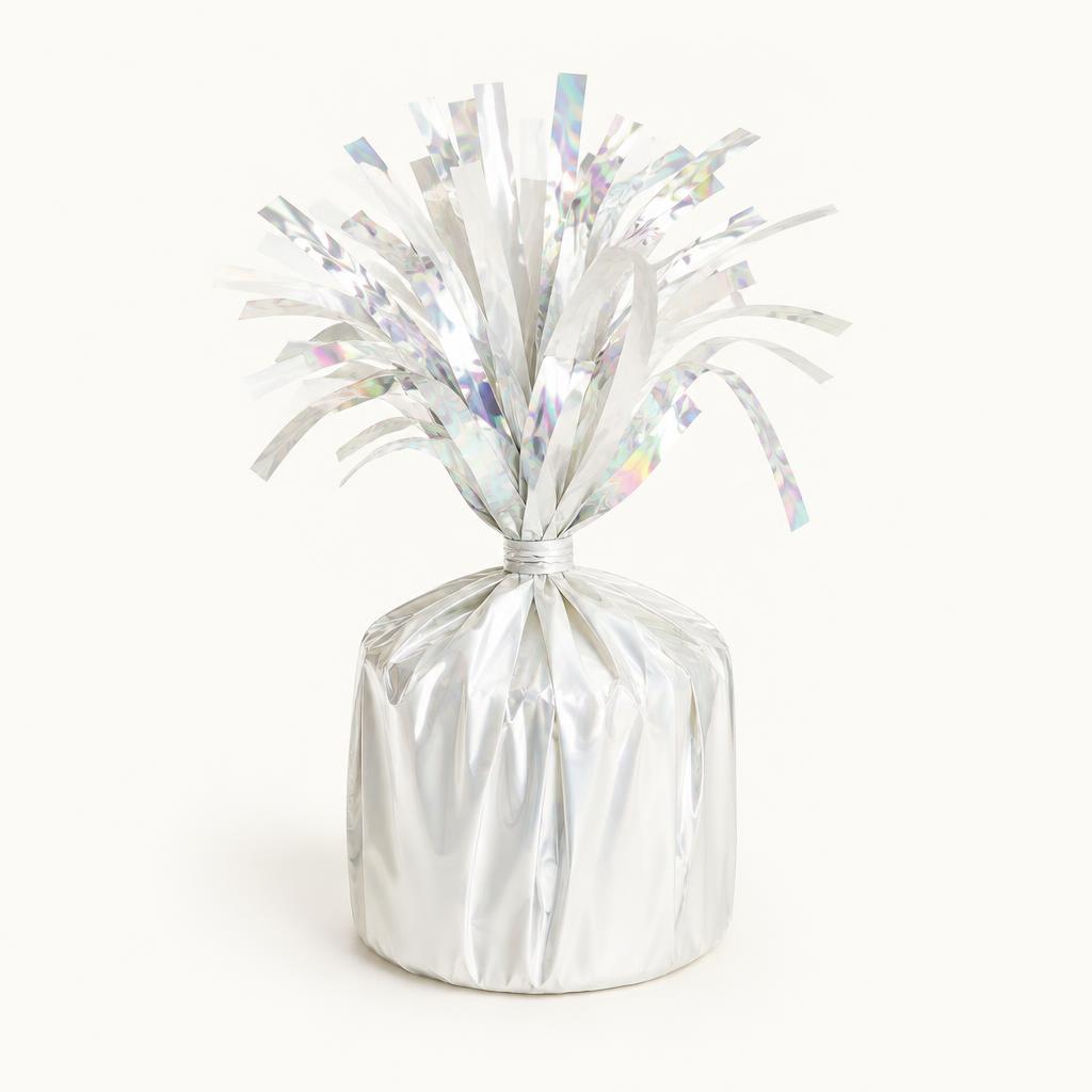 White Foil Balloon Weight