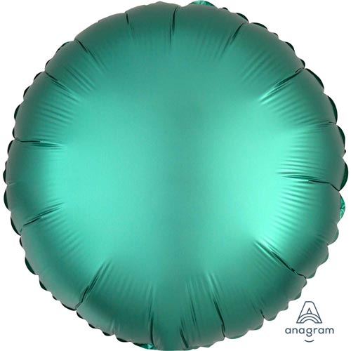 Jade Green Satin Round Foil Balloon 18″