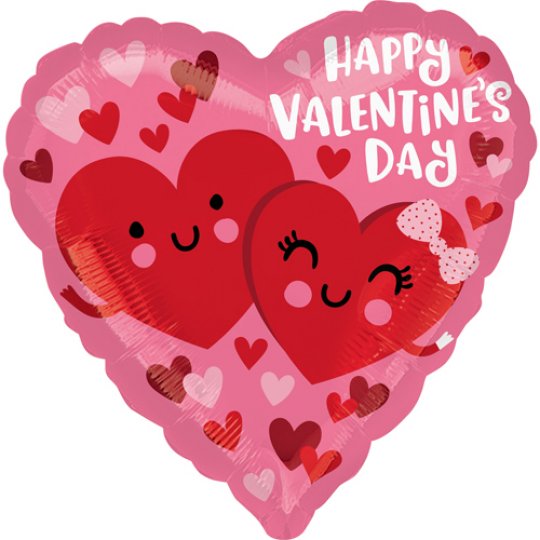 Hearts In Love Valentine Foil Balloon (18 Inch)