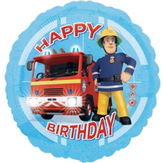 Fireman Sam Happy Birthday Foil Balloon 18 Inch