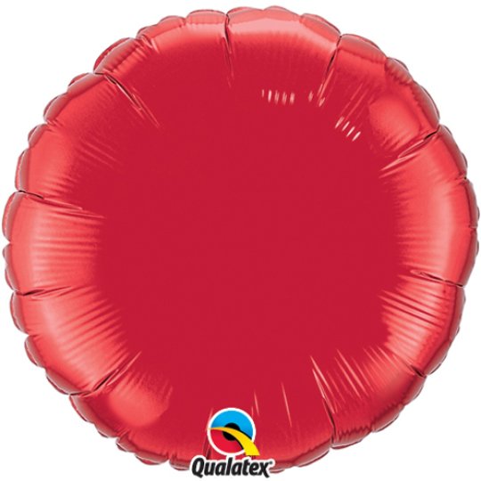 Red Round Foil Balloon 18″