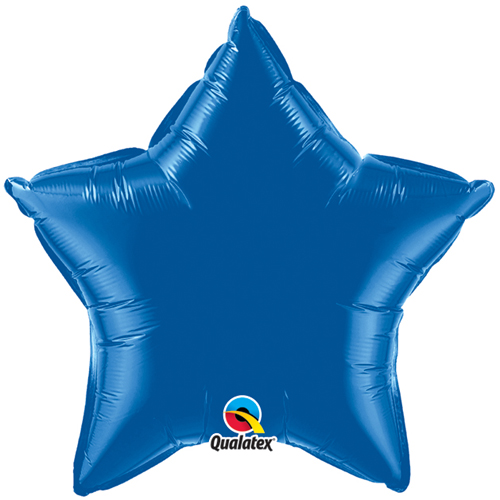 Dark Blue Star Foil Balloon 20″
