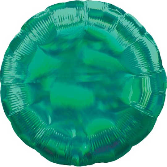 Green Iridescent Round Foil Balloon 18″