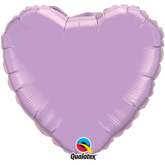 Pearl Lavender Heart Foil Balloon 18″