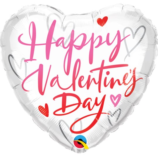 18 Inch Valentine’s Day Casual Script Foil Balloon (1)