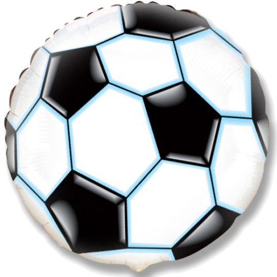18 Inch Black Football Foil Balloon (1)