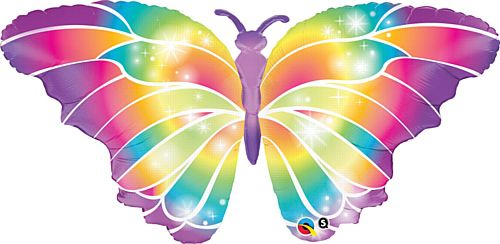 Giant Luminous Butterfly Foil Balloon – 44