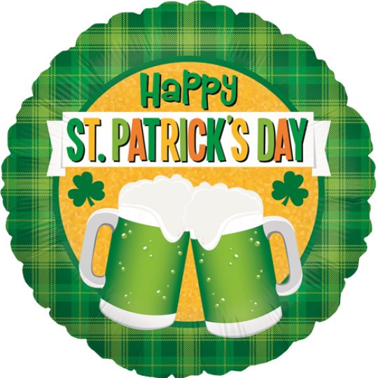 18 Inch St Patrick’s Day Beer Foil Balloon (1)