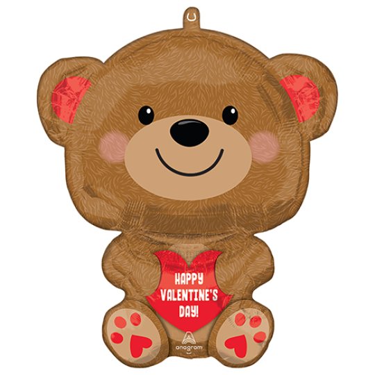 20 Inch Valentine’s Cuddly Bear Foil Balloon (1)