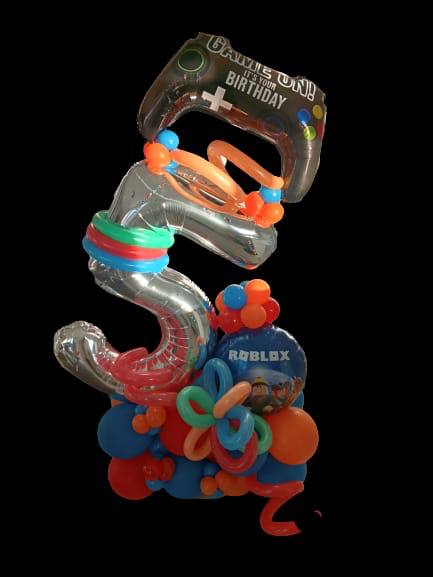 Balloon installation by Balloons by Bee, Andover — photo 76