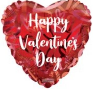 HEARTS ECO VALENTINE FOIL BALLOON (18 INCH)