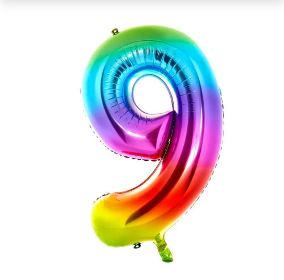 RAINBOW NUMBERS 0-9 BALLOONS (34 INCH ) - Image 10