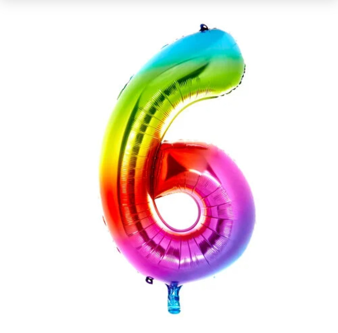 RAINBOW NUMBERS 0-9 BALLOONS (34 INCH ) - Image 7