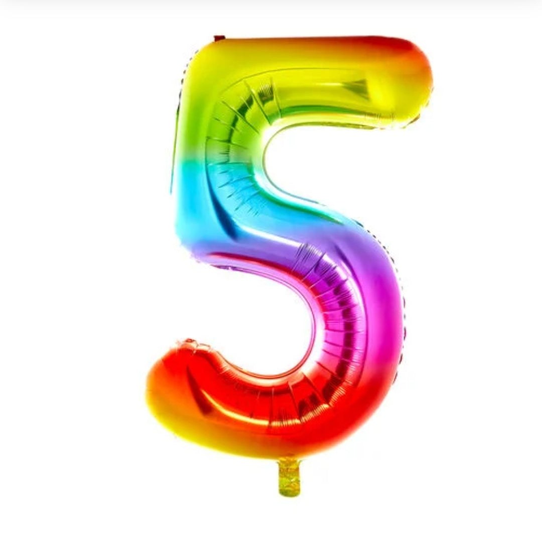 RAINBOW NUMBERS 0-9 BALLOONS (34 INCH ) - Image 6