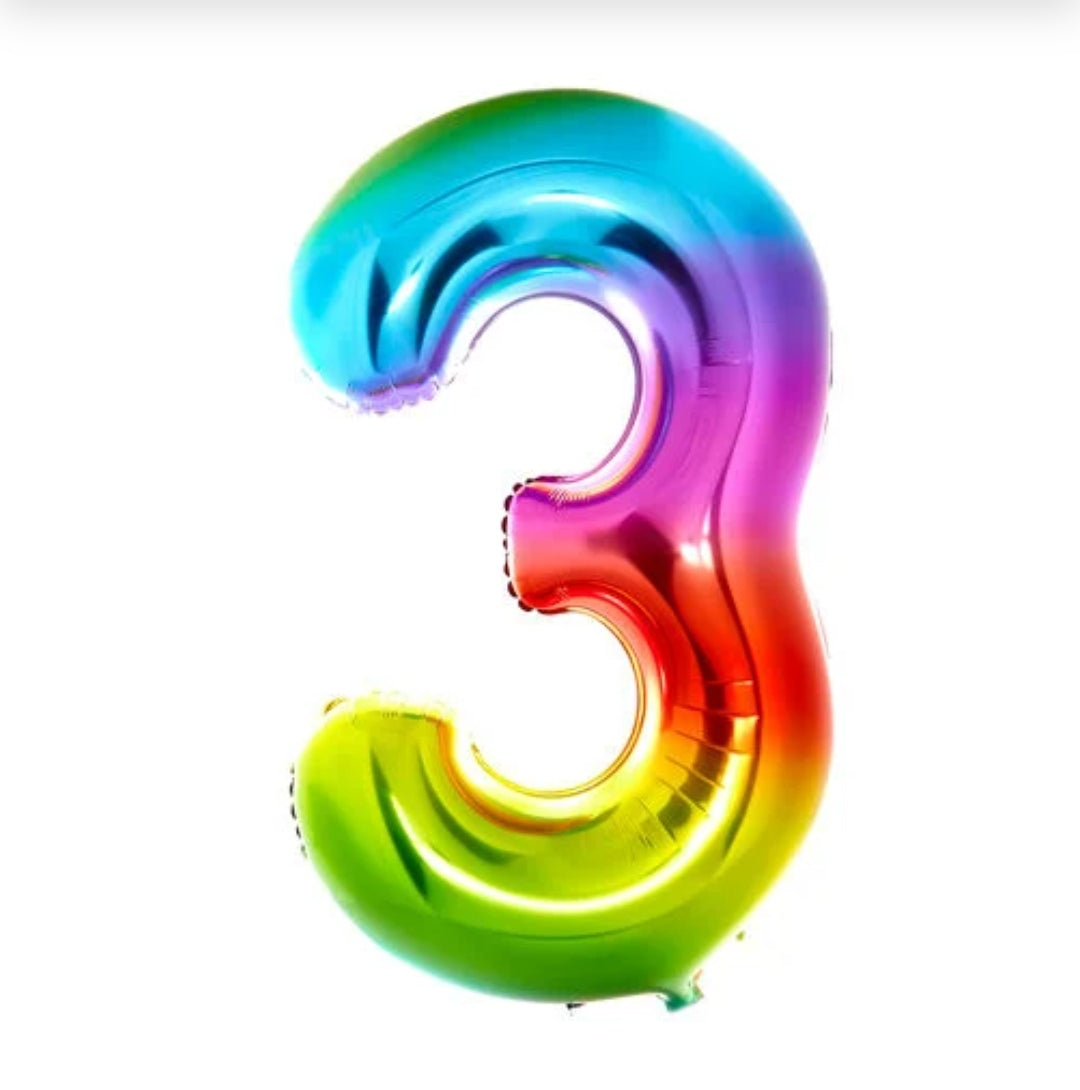 RAINBOW NUMBERS 0-9 BALLOONS (34 INCH ) - Image 4