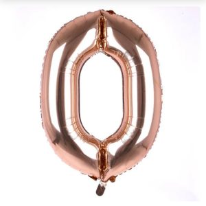 ROSE GOLD NUMBERS 0-9 BALLOONS (34 INCH )
