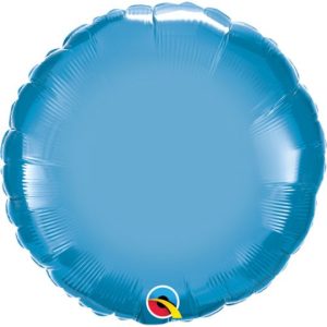 BLUE ROUND FOIL BALLOON 18"