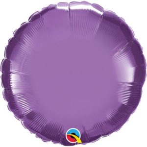 PURPLE ROUND FOIL BALLOON 18"