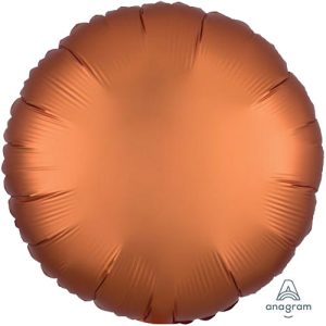 AMBER SATIN ROUND FOIL BALLOON 18"