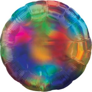 RAINBOW ROUND FOIL BALLOON 18"