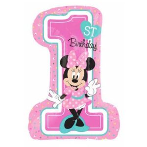MINNIE MOUSE 1ST BIRTHDAY SUPERSHAPE 28 INCH