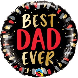 18 INCH BEST DAD EVER ROUND FOIL BALLOON (1)
