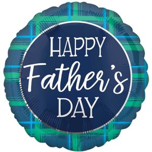 18 INCH FATHER'S DAY CHECKS FOIL BALLOON (1)