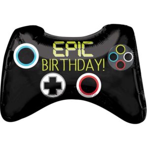 EPIC BIRTHDAY GAME CONTROLLER SUPERSHAPE BALLOON 28 INCH