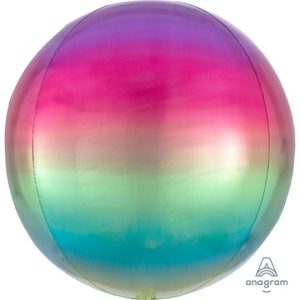 16 INCH ORBZ OMBRE RAINBOW FOIL BALLOON (1)