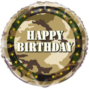18 INCH BIRTHDAY CAMOUFLAGE FOIL BALLOON (1)