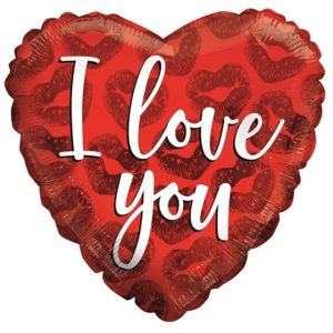 18 INCH I LOVE YOU LIPSTICK KISSES HEART ECO FOIL BALLOON (1)