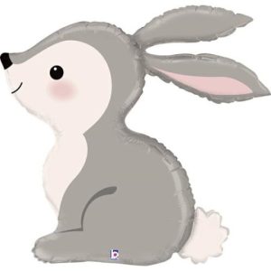 36 INCH WOODLAND BUNNY FOIL BALLOON (1)