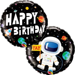 18 INCH BIRTHDAY ASTRONAUT FOIL BALLOON (1)