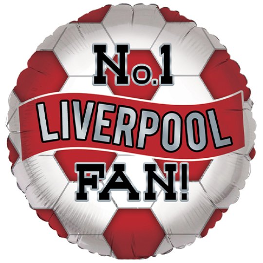 18 INCH NO.1 FOOTBALL FAN LIVERPOOL FOIL BALLOON (1)