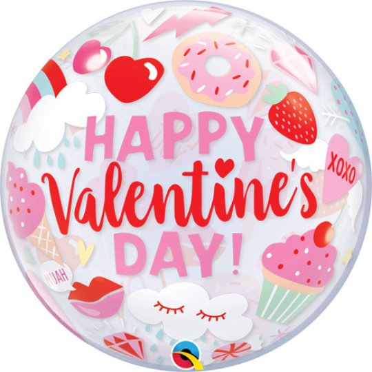 22 INCH EVERYTHING VALENTINE'S BUBBLE BALLOON (1)