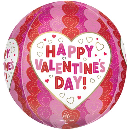 16 INCH ORBZ VALENTINE'S DAY HEARTED FOIL BALLOON (1)
