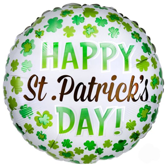18 INCH HAPPY ST PATRICK'S DAY FOIL BALLOON (1)